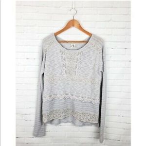 Anthro Crochet boho sweater